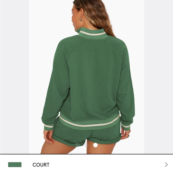 Set Active Lightweight Quarter Zip in Court - Picture 2 of 4